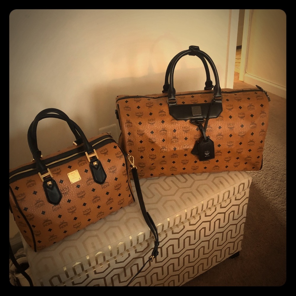 Authentic MCM travel bag